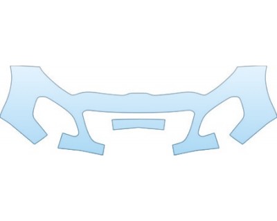PAINT PROTECTION KIT - 2012 KIA RIO5 HATCHBACK EX BUMPER(30 INCH WITH SLIT) KIT - PRECUT PPF CLEAR BRA WRAP