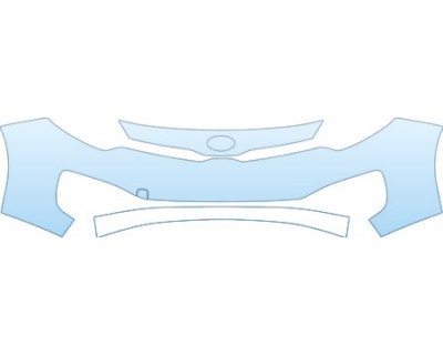 PAINT PROTECTION KIT - 2013 KIA RIO SEDAN LX BUMPER KIT - PRECUT PPF CLEAR BRA WRAP
