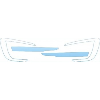 PAINT PROTECTION KIT - 2012 KIA OPTIMA HYBRID  GRILLE KIT - PRECUT PPF CLEAR BRA WRAP