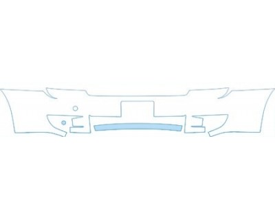 PAINT PROTECTION KIT - 2013 KIA SEDONA LX  BUMPER (PLATE CUT OUT) KIT - PRECUT PPF CLEAR BRA WRAP