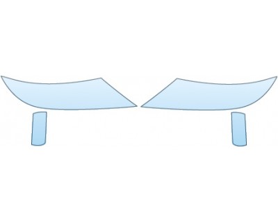 PAINT PROTECTION KIT - 2014 KIA SORENTO EX  HEADLIGHTS FOG LIGHTS - PRECUT PPF CLEAR BRA WRAP