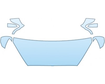 PAINT PROTECTION KIT - 2015 KIA K900 SEDAN  HOOD FENDERS MIRRORS (24INCH) - PRECUT PPF CLEAR BRA WRAP