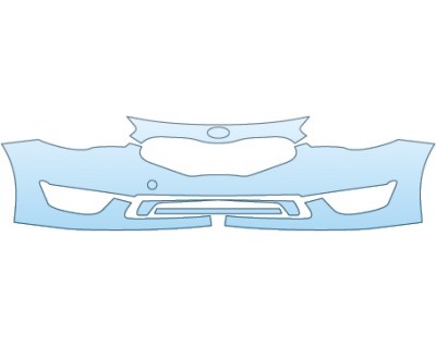 PAINT PROTECTION KIT - 2014 KIA CADENZA SEDAN PREMIUM BUMPER - PRECUT PPF CLEAR BRA WRAP