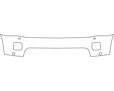 2015 LAND ROVER LR4 HSE LUX  Bumper (with Washers And Sensors)