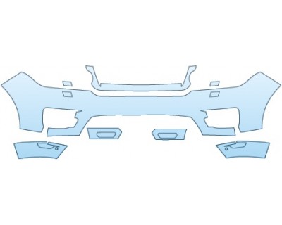 PAINT PROTECTION KIT - 2016 LAND ROVER RANGE ROVER SPORT AUTOBIOGRAPHY UPPER BUMPER (30 INCH LESS SEAMS) - PRECUT PPF CLEAR BRA WRAP