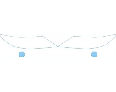 PAINT PROTECTION KIT - 2013 LEXUS ES 300H  HEADLIGHTS FOG LIGHTS KIT - PRECUT PPF CLEAR BRA WRAP