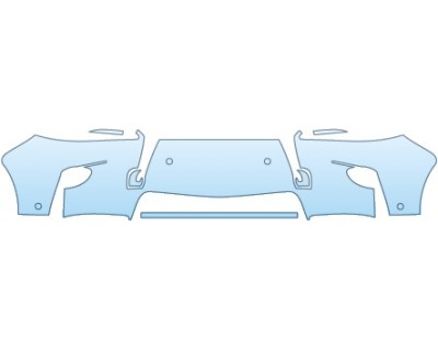 PAINT PROTECTION KIT - 2015 LEXUS RX 350 HYBRID BUMPER(WITH SENSORS) - PRECUT PPF CLEAR BRA WRAP