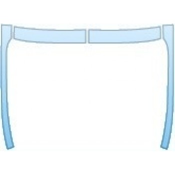 PAINT PROTECTION KIT - 2015 LINCOLN MKX 350 ROOF A-PILLARS - PRECUT PPF CLEAR BRA WRAP