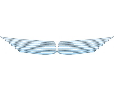PAINT PROTECTION KIT - 2014 LINCOLN MKZ BASE  GRILLE - PRECUT PPF CLEAR BRA WRAP