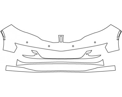 2015 LINCOLN MKZ HYBRID  Bumper With Sensors