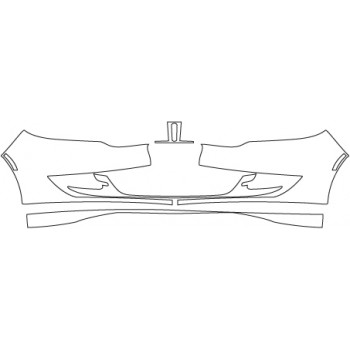 2014 LINCOLN MKZ BASE  Bumper With Plate Cut-out