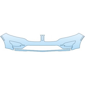 PAINT PROTECTION KIT - 2015 LINCOLN MKC SEDAN  BUMPER (MORE SEAMS) - PRECUT PPF CLEAR BRA WRAP