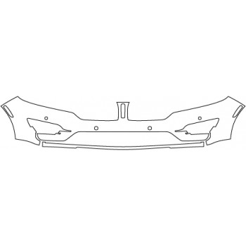 2015 LINCOLN MKC 350 Bumper With Sensors (more Seams)