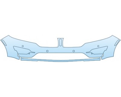 PAINT PROTECTION KIT - 2015 LINCOLN MKC 350 BUMPER WITH SENSORS (MORE SEAMS) - PRECUT PPF CLEAR BRA WRAP