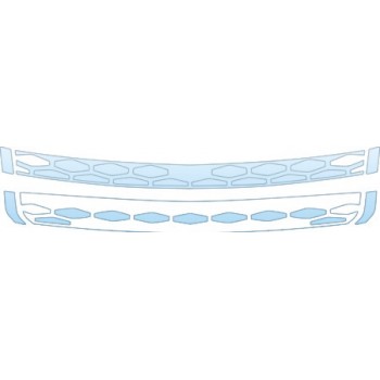 PAINT PROTECTION KIT - 2014 LAND ROVER RANGE ROVER EVOQUE PURE 5 DOOR GRILLE KIT - PRECUT PPF CLEAR BRA WRAP