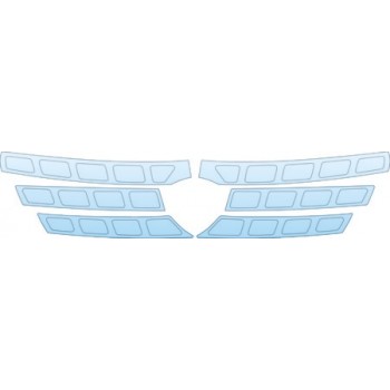 PAINT PROTECTION KIT - 2012 MERCEDES-BENZ ML 350 BLUE TEC GRILLE KIT - PRECUT PPF CLEAR BRA WRAP