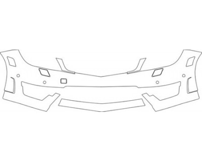 2013 MERCEDES-BENZ C COUPE 63 AMG Bumper(with Washers And Sensors) Kit