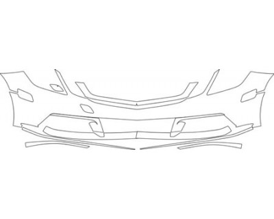 2013 MERCEDES-BENZ E-CLASS SEDAN BASE 550 Bumper Kit