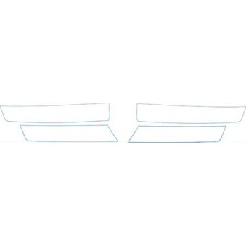PAINT PROTECTION KIT - 2012 MERCEDES-BENZ GLK 350 GRILLE KIT - PRECUT PPF CLEAR BRA WRAP