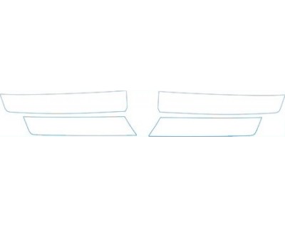 PAINT PROTECTION KIT - 2010 MERCEDES-BENZ GLK 350 GRILLE KIT - PRECUT PPF CLEAR BRA WRAP