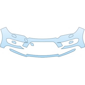 PAINT PROTECTION KIT - 2015 MERCEDES-BENZ CLA CLASS 45 AMG  LOWER BUMPER (45 AMG) - PRECUT PPF CLEAR BRA WRAP