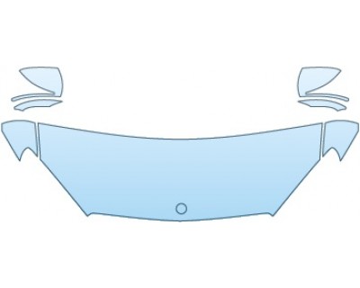 PAINT PROTECTION KIT - 2015 MERCEDES-BENZ S63 SEDAN AMG HOOD FENDERS MIRRORS (24 INCH) - PRECUT PPF CLEAR BRA WRAP