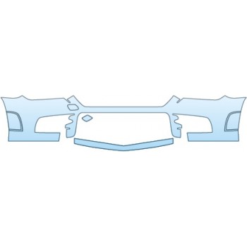 PAINT PROTECTION KIT - 2015 MERCEDES-BENZ SLK 350 SPORT LOWER BUMPER(SPORT) - PRECUT PPF CLEAR BRA WRAP