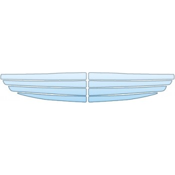 PAINT PROTECTION KIT - 2015 MERCEDES-BENZ C-CLASS SEDAN LUXURY GRILLE - PRECUT PPF CLEAR BRA WRAP