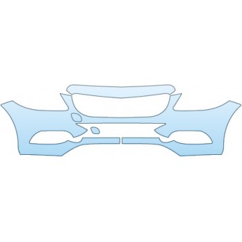 PAINT PROTECTION KIT - 2015 MERCEDES-BENZ C-CLASS SEDAN PREMIUM BUMPER (PREMIUM) - PRECUT PPF CLEAR BRA WRAP