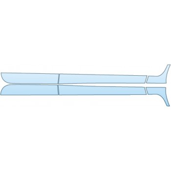 PAINT PROTECTION KIT - 2014 MERCEDES-BENZ CLS 550 SEDAN DOORS - PRECUT PPF CLEAR BRA WRAP