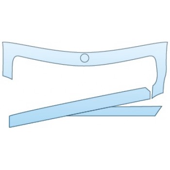 PAINT PROTECTION KIT - 2014 MERCEDES-BENZ CLS 550 COUPE UPPER BUMPER - PRECUT PPF CLEAR BRA WRAP