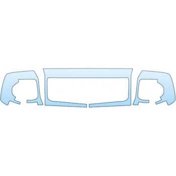PAINT PROTECTION KIT - 2015 MERCEDES-BENZ G-CLASS 550 GRILLE SURROUND - PRECUT PPF CLEAR BRA WRAP