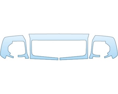 PAINT PROTECTION KIT - 2015 MERCEDES-BENZ G-CLASS 550 GRILLE SURROUND - PRECUT PPF CLEAR BRA WRAP