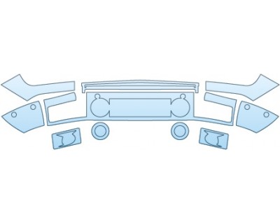 PAINT PROTECTION KIT - 2015 MERCEDES-BENZ G-CLASS 550 BUMPER - PRECUT PPF CLEAR BRA WRAP