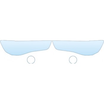 PAINT PROTECTION KIT - 2013 MITSUBISHI OUTLANDER GT  HEADLIGHTS FOG LIGHTS KIT - PRECUT PPF CLEAR BRA WRAP