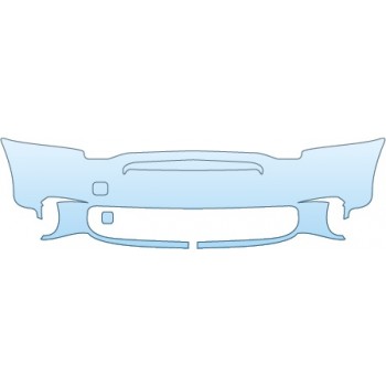 PAINT PROTECTION KIT - 2015 MINI COOPER COUNTRYMAN S BUMPER(NO MIDDLE SPLIT) - PRECUT PPF CLEAR BRA WRAP