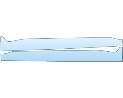 PAINT PROTECTION KIT - 2015 MITSUBISHI LANCER EVOLUTION AERO ROCKERS(AERO) - PRECUT PPF CLEAR BRA WRAP