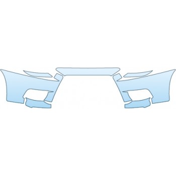 PAINT PROTECTION KIT - 2015 MITSUBISHI LANCER EVOLUTION MR BUMPER - PRECUT PPF CLEAR BRA WRAP