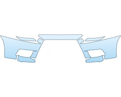 PAINT PROTECTION KIT - 2014 MITSUBISHI LANCER EVOLUTION GSR BUMPER - PRECUT PPF CLEAR BRA WRAP