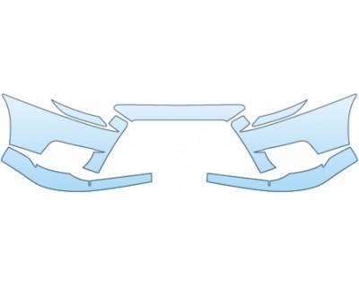 PAINT PROTECTION KIT - 2014 MITSUBISHI LANCER EVOLUTION GSR BUMPER(AERO) - PRECUT PPF CLEAR BRA WRAP