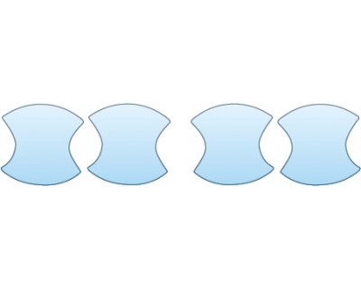 PAINT PROTECTION KIT - 2014 MITSUBISHI OUTLANDER ES  DOOR CUPS - PRECUT PPF CLEAR BRA WRAP