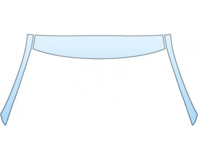 PAINT PROTECTION KIT - 2014 MITSUBISHI OUTLANDER ES  ROOF A-PILLARS - PRECUT PPF CLEAR BRA WRAP