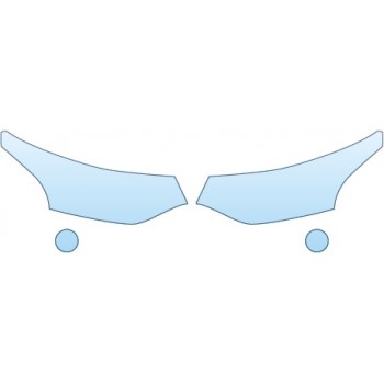 PAINT PROTECTION KIT - 2015 MITSUBISHI OUTLANDER ES  HEADLIGHTS FOGLIGHTS - PRECUT PPF CLEAR BRA WRAP