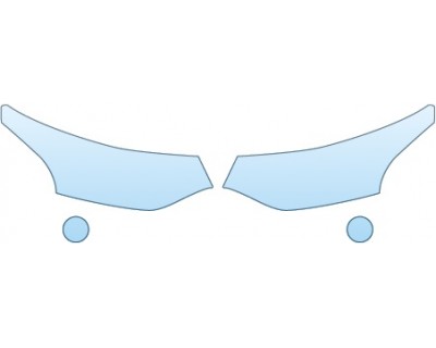 PAINT PROTECTION KIT - 2014 MITSUBISHI OUTLANDER ES  HEADLIGHTS FOGLIGHTS - PRECUT PPF CLEAR BRA WRAP