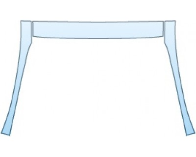 PAINT PROTECTION KIT - 2014 MITSUBISHI I-MIEV ES  ROOF A-PILLARS - PRECUT PPF CLEAR BRA WRAP