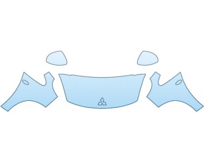 PAINT PROTECTION KIT - 2014 MITSUBISHI I-MIEV ES  HOOD FENDERS MIRRORS (24 INCH) - PRECUT PPF CLEAR BRA WRAP