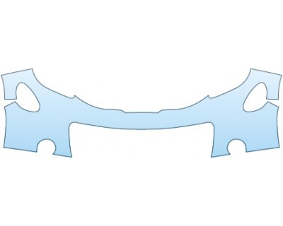 PAINT PROTECTION KIT - 2014 MITSUBISHI I-MIEV ES  UPPER BUMPER - PRECUT PPF CLEAR BRA WRAP