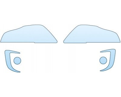 PAINT PROTECTION KIT - 2015 MITSUBISHI OUTLANDER SPORT ES  HEADLIGHTS FOG LIGHTS RUNNING LIGHTS - PRECUT PPF CLEAR BRA WRAP