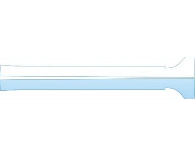 PAINT PROTECTION KIT - 2013 NISSAN LEAF HATCHBACK SL 4 DR ROCKERS KIT - PRECUT PPF CLEAR BRA WRAP