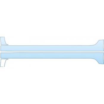 PAINT PROTECTION KIT - 2013 NISSAN SENTRA SEDAN SR ROCKERS KIT - PRECUT PPF CLEAR BRA WRAP